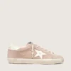 Women’s Super-Star in powder-pink suede with white star