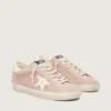 Women’s Super-Star in powder-pink suede with white star