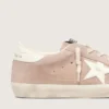 Women’s Super-Star in powder-pink suede with white star