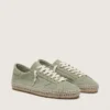 Women’s Super-Star in sage-green suede with tone-on-tone suede star and rope sole