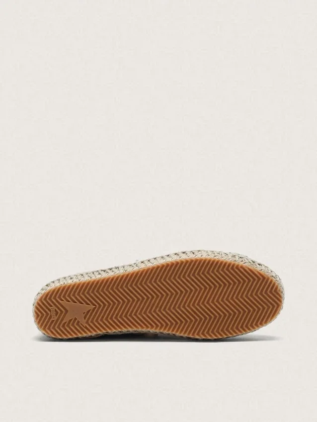 Women’s Super-Star in sage-green suede with tone-on-tone suede star and rope sole