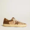 Women’s Super-Star in suede with leather star and pony skin heel tab