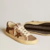Women’s Super-Star in suede with leather star and pony skin heel tab