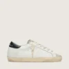 Women's Super-Star in white leather with perforated star