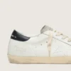 Women's Super-Star in white leather with perforated star