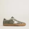 Women’s Super-Star LTD in green canvas with white leather star