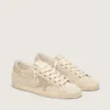 Women's Super-Star LTD in pearl suede with gold star and bead embroidery