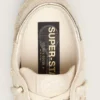 Women's Super-Star LTD in pearl suede with gold star and bead embroidery