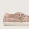 Women’s Super-Star LTD in powder-pink perforated suede with tone-on-tone star