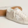 Women's Super-Star LTD in suede with Swarovski crystals and ice-gray leather star