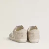 Women's Super-Star LTD in suede with Swarovski crystals and ice-gray leather star