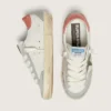 Women's Super-Star LTD in white leather with metallic bronze star