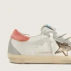 Women's Super-Star LTD in white leather with metallic bronze star