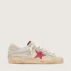 Women’s Super-Star LTD in white pony skin with red suede star