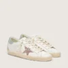 Women's Super-Star LTD with multicolor glitter star and suede heel tab