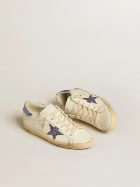 Women’s Super-Star LTD with suede star and heel tab with Swarovski crystals