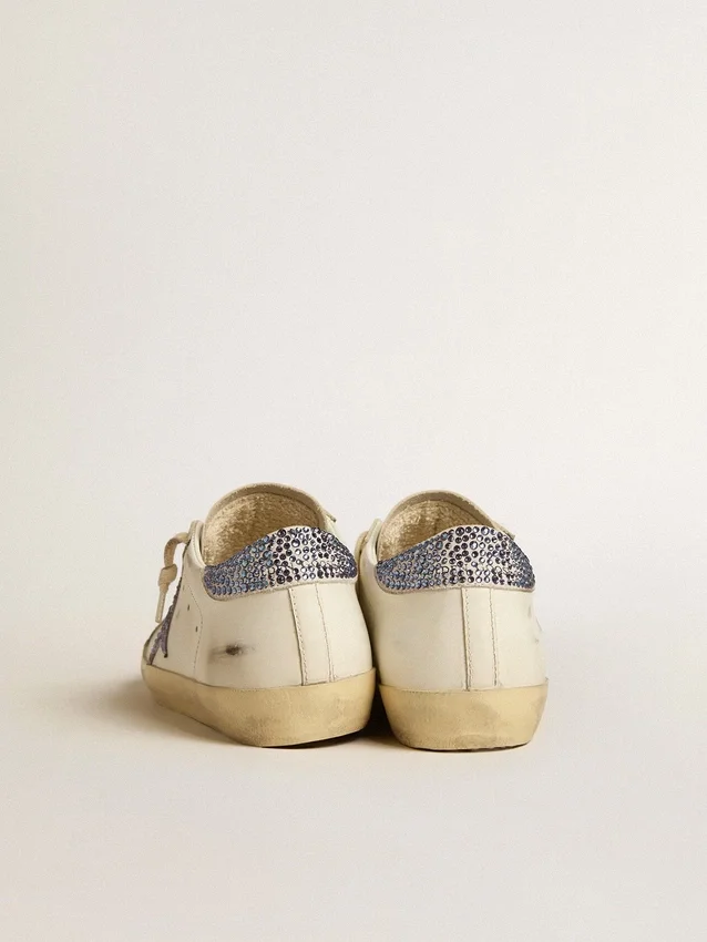 Women’s Super-Star LTD with suede star and heel tab with Swarovski crystals