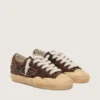 Men's Super-Star Penstar in brown suede with studs