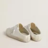 Women’s Super-Star Sabot LTD with gray suede star and Swarovski crystals