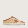 Women’s Super-Star Sabots in raffia with brick-red star