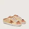 Women’s Super-Star Sabots in raffia with brick-red star