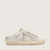 Women’s Super-Star Sabots LTD in Swarovski with metallic silver leather star