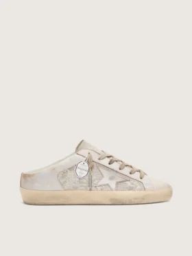 Women’s Super-Star Sabots LTD in Swarovski with metallic silver leather star