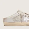 Women’s Super-Star Sabots LTD in Swarovski with metallic silver leather star