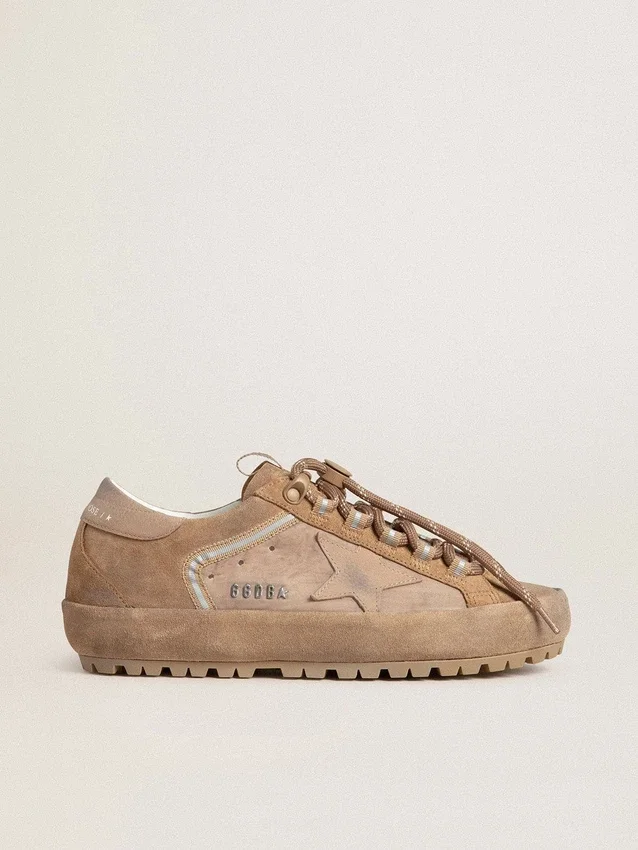 Women's Super-Star Ski in Dolmias and caramel suede with marble nubuck star and heel tab