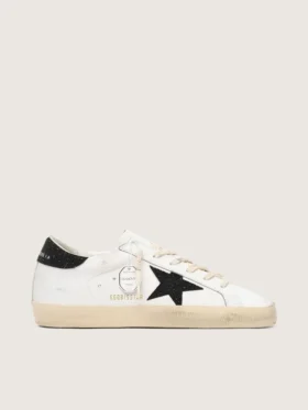 Women’s Super-Star with a black Swarovski crystal star and heel tab