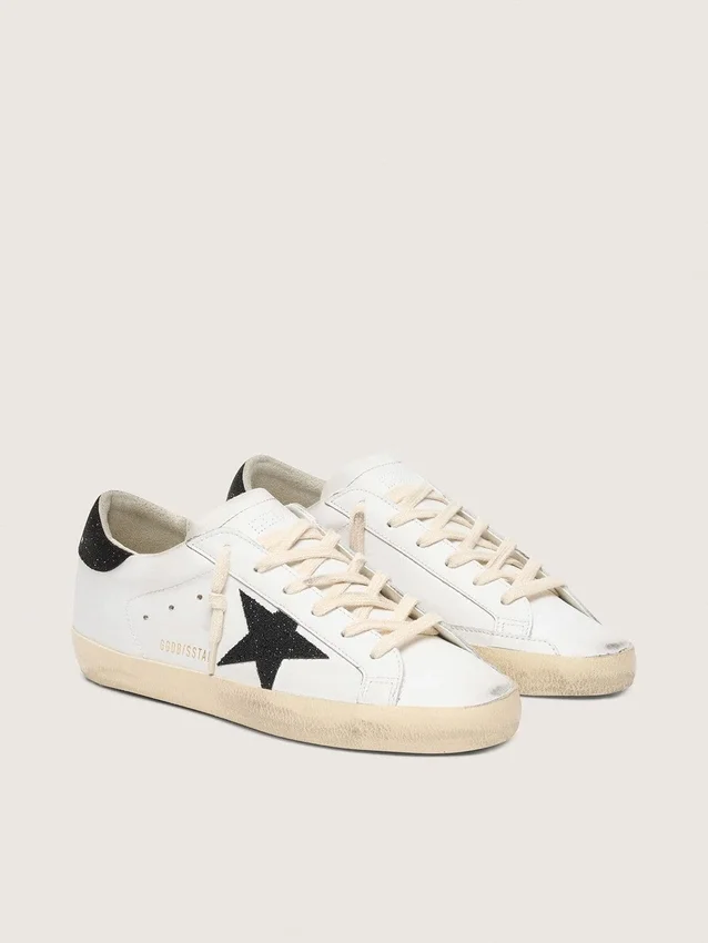 Women’s Super-Star with a black Swarovski crystal star and heel tab