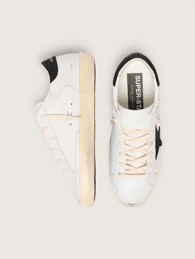 Women’s Super-Star with a black Swarovski crystal star and heel tab