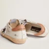 Women's Super-Star with black glitter star and pink heel tab