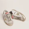Women’s Super-Star with blue heel tab and Swarovski crystal star