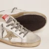 Women’s Super-Star with blue heel tab and Swarovski crystal star
