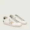 Women's Super-Star with gold star and black glitter heel tab