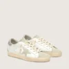 Women's Super-Star with gray star and silver glitter heel tab