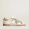 Women’s Super-Star with gray suede star and heel tab