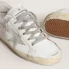 Women's Super-Star with gray suede star and pink leather heel tab