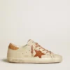 Women’s Super-Star with leather star and crocodile-print leather heel tab
