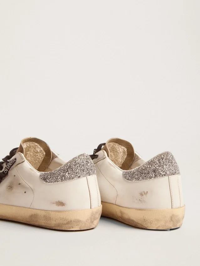 Women's Super-Star with leopard print and Swarovski crystal star