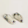 Women's Super-Star with multicolored beads and beige suede star