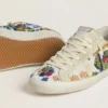 Women's Super-Star with multicolored beads and beige suede star