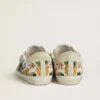 Women's Super-Star with multicolored beads and beige suede star