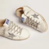 Women's Super-Star with shearling lining and silver glitter star