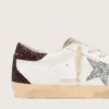 Women's Super-Star with silver glitter star and brown glitter heel tab