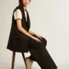 Women's Super-Star with silver leather star and pink heel tab