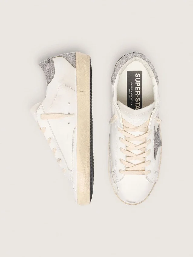 Women’s Super-Star with silver Swarovski crystal star and heel tab