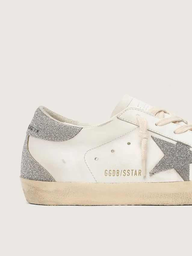 Women’s Super-Star with silver Swarovski crystal star and heel tab