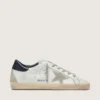 Women's Super-Star with suede star and blue heel tab